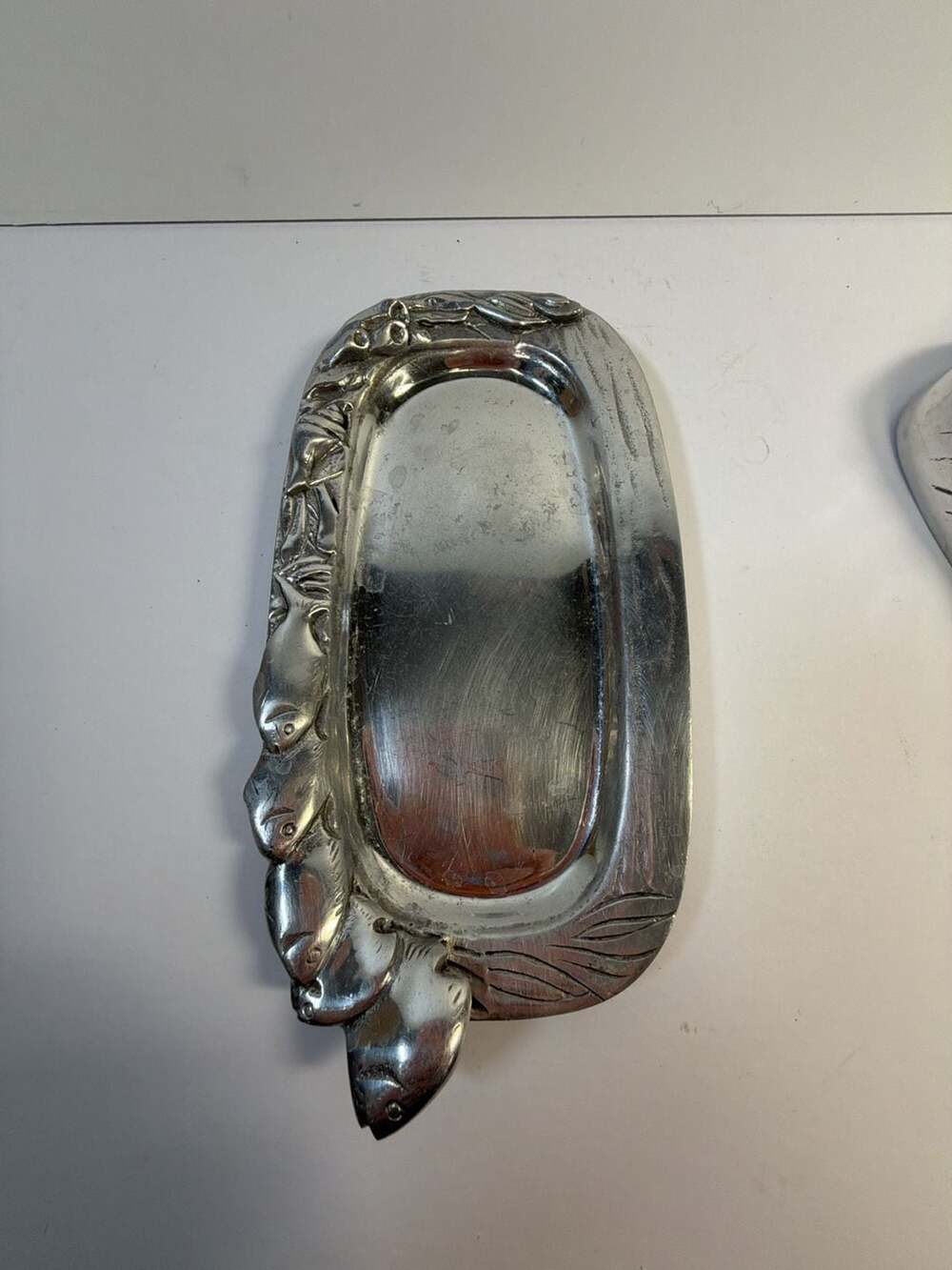 Vintage HR Hand-Crafted Metal Nautical Fish and Starfish Butter Dish - Picture 5 of 7